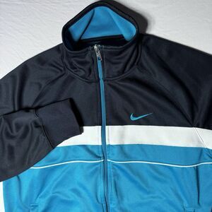 Nike Basketball Track Warmup Jacket Mens Medium Teal Sports Full Zip
